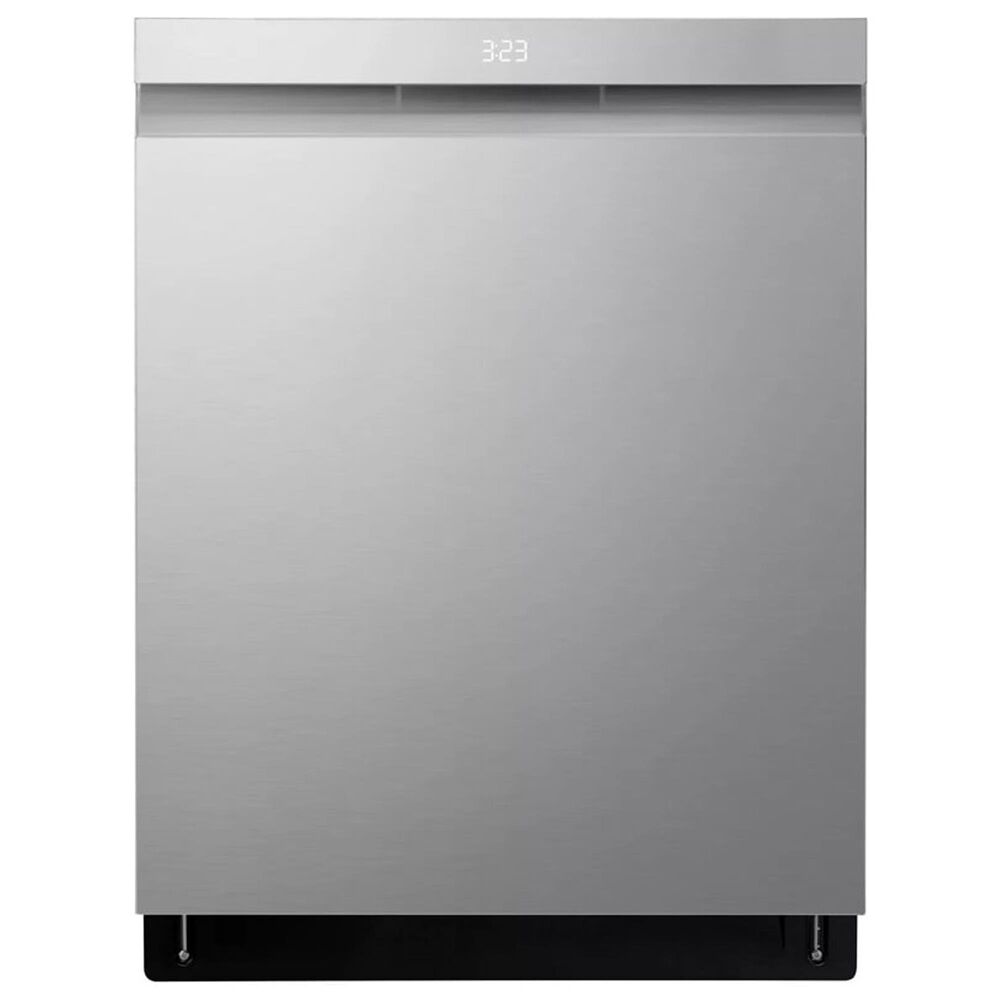 LG 2-Piece Kitchen Package with 23 Cu. Ft 4-Door French Door Refrigerator and Pocket Handle Dishwasher in Stainless Steel, , large