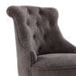 Linon Home Decor Sinclair Office Chair with Charcoal Gray Cushion in Gray Wash, , large