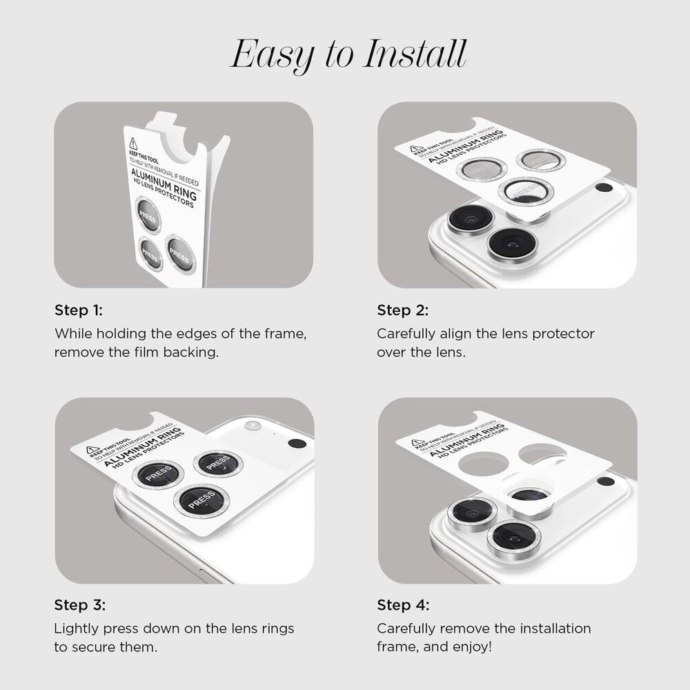 Case-Mate Aluminum Ring Lens Protectector for Apple iPhone 17 Pro / iPhone 17 Pro Max in Twinkle, , large