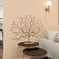 Maple and Jade 24" x 32" Winter Tree Sculpture in Silver and Gold, , large