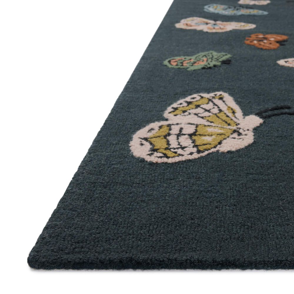 Rifle Paper Co. x Loloi Highgrove Teal 2&#39;3&quot; x 3&#39;9&quot; Area Rug, , large