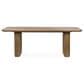 Classic Home Vander Rectangular Double Pedestal Dining Table in Tawny Brown - Table Only, , large