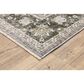 Oriental Weavers Maharaja Serbia 91E 9"10" x 12"10" Grey Area Rug, , large