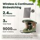 Birdfy Bird Feeder 2 with Smart Camera and Solar Panel in Green, , large