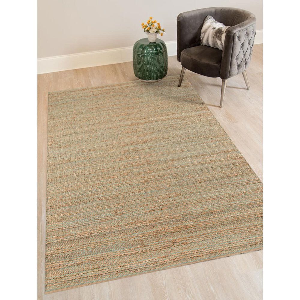 Amer Rugs Naturals 8&#39; x 10&#39; Aqua Area Rug, , large