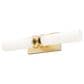 Hunter Lenlock 22" 2-Light Vanity with Cased White Shade in Alturas Gold, , large