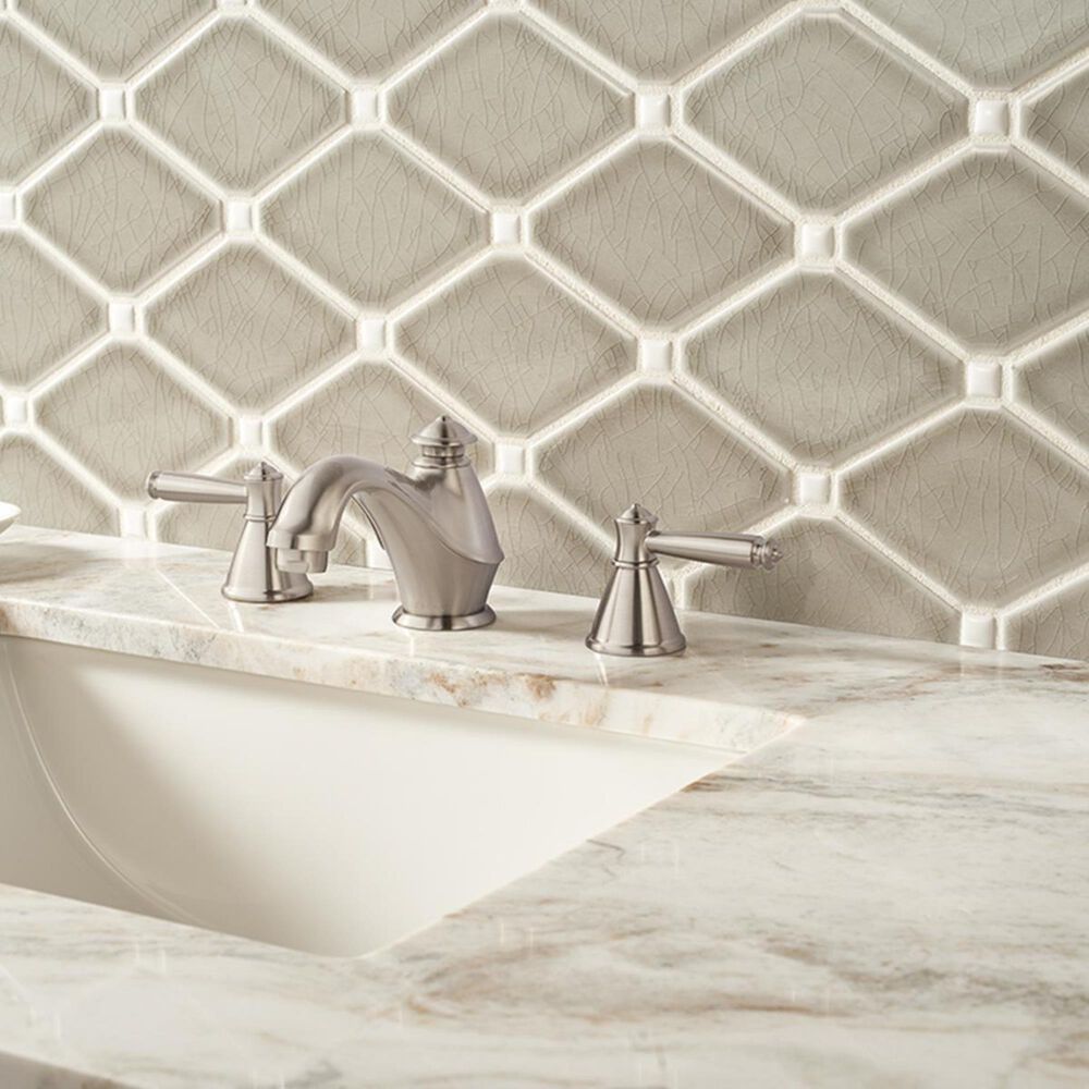 MS International Highland Dove Gray Diamond 12.8&quot; x 12.3&quot; Ceramic Tile, , large