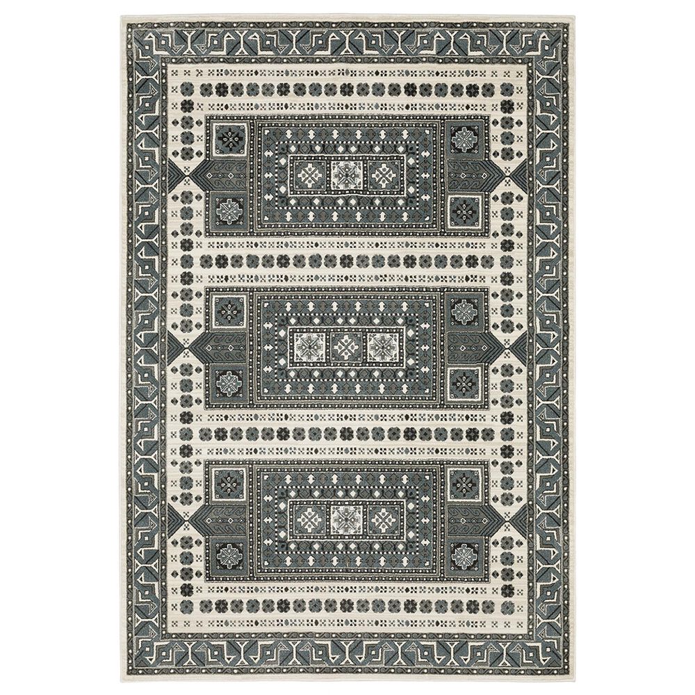 Oriental Weavers Raylan RAY01 9"10" x 12"10" Grey Area Rug, , large