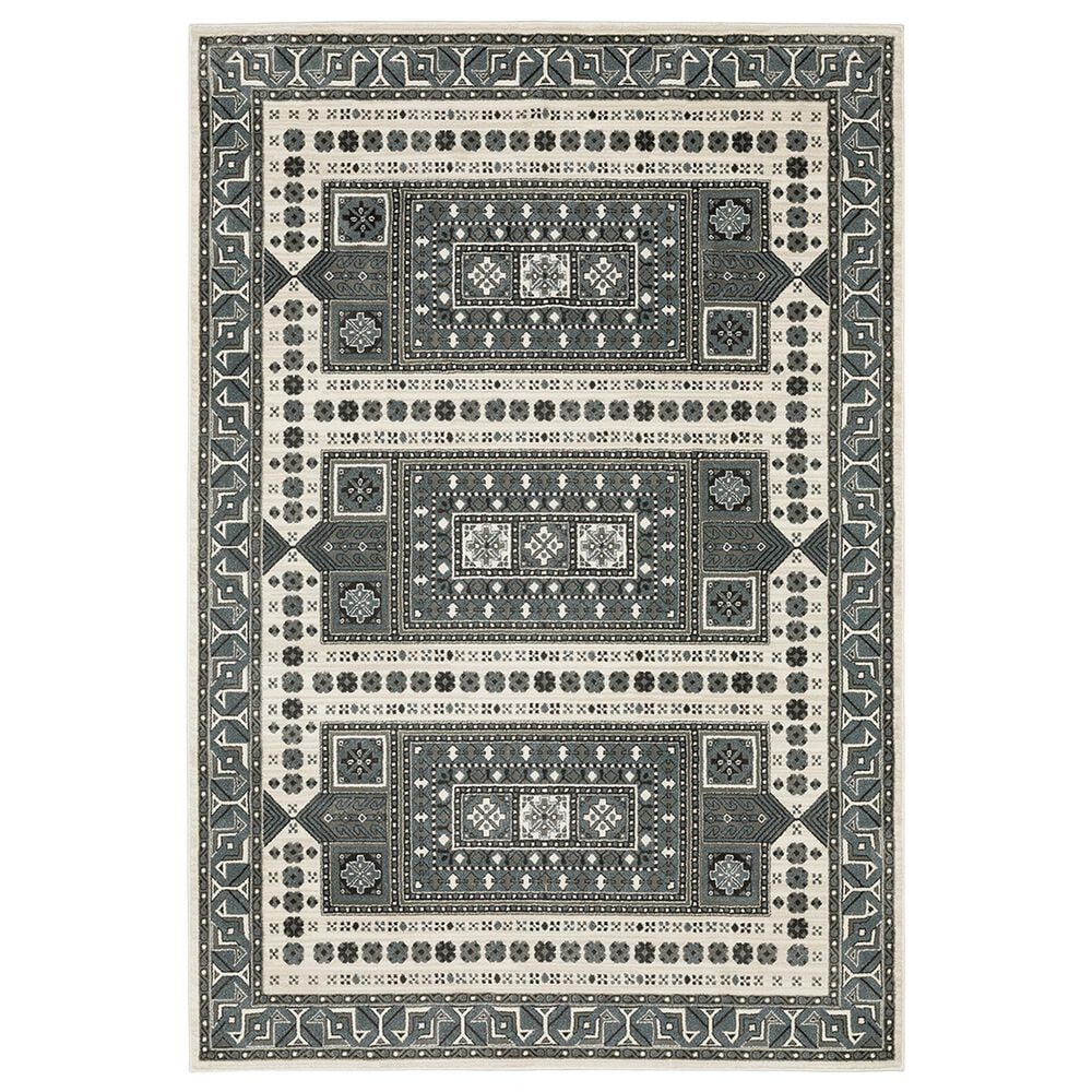 Oriental Weavers Raylan RAY01 9"10" x 12"10" Grey Area Rug, , large