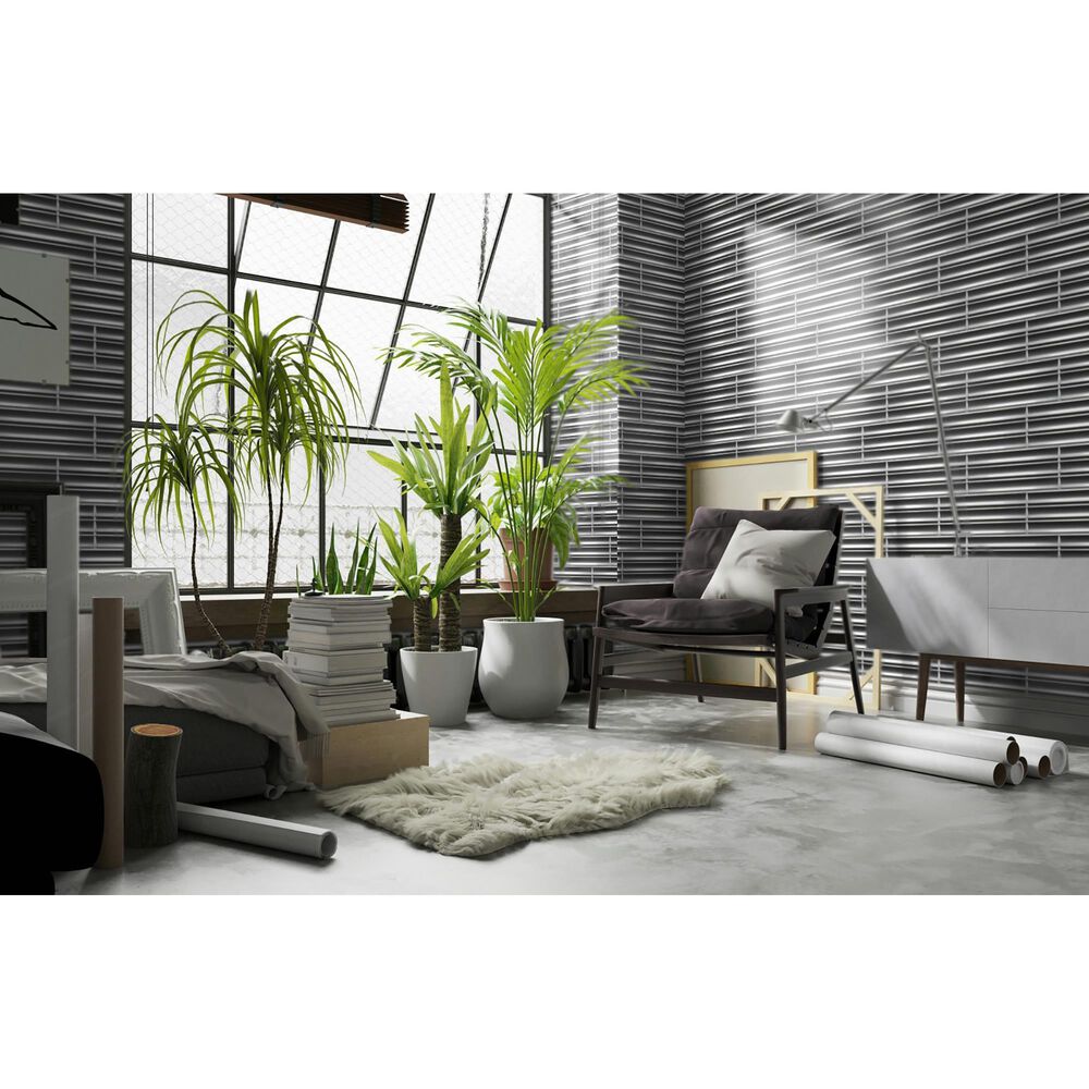 Emser Tubage Pewter 7&quot; x 16&quot; Porcelain Tile, , large