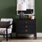 Crestview Collection Worthington 3-Drawer Chest in Dark Brown and Black, , large