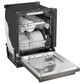 LG 24" Built-In Bar Handle Dishwasher with 3rd Rack in Black Stainless Steel, , large