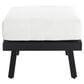 Linon Home Decor Holland Patio Ottoman with Black Frame in Natural, , large