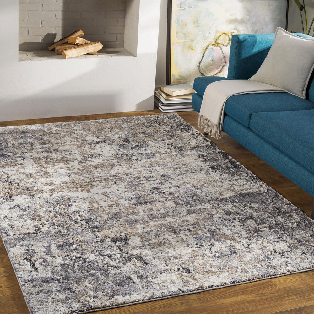 Surya Tuscany TUS-2311 12&#39; x 15&#39; Gray, Charcoal, Black and Ivory Area Rug, , large