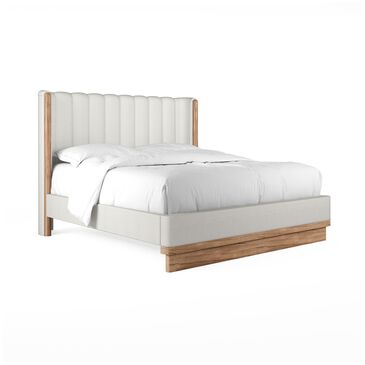 Vantage Portico Queen Upholstered Shelter Bed, , large