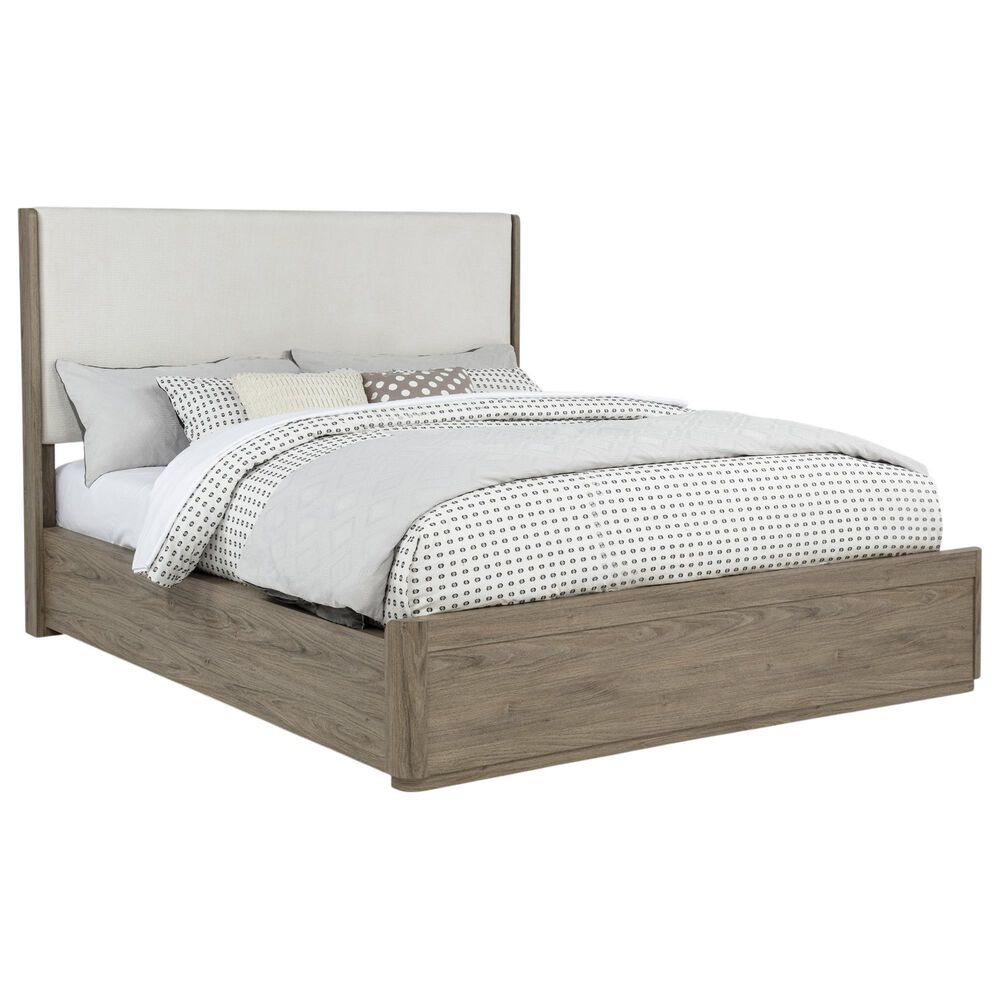 Crown Mark Veranda Queen Upholstered Panel Bed with Dresser, Chest, and Two Nightstands in Khaki, , large