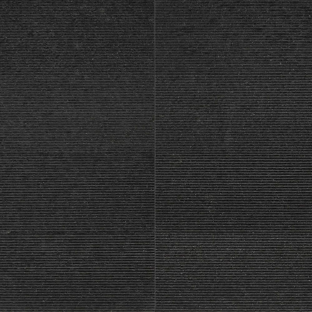Soho Studio Carvina Carved Cube Noir Black 12" x 24" Stone Tile, , large
