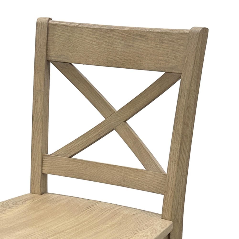 Hawthorne Furniture 24" X Back Bar Stool Natural, , large