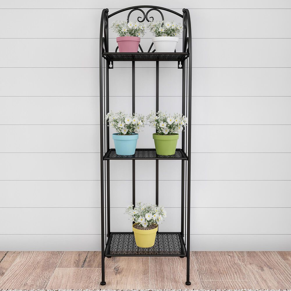 Timberlake 44&quot; 3-Tier Plant Stand in Black, , large