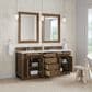 James Martin Bristol 72" Double Bathroom Vanity Cabinet in Saddle Brown, , large