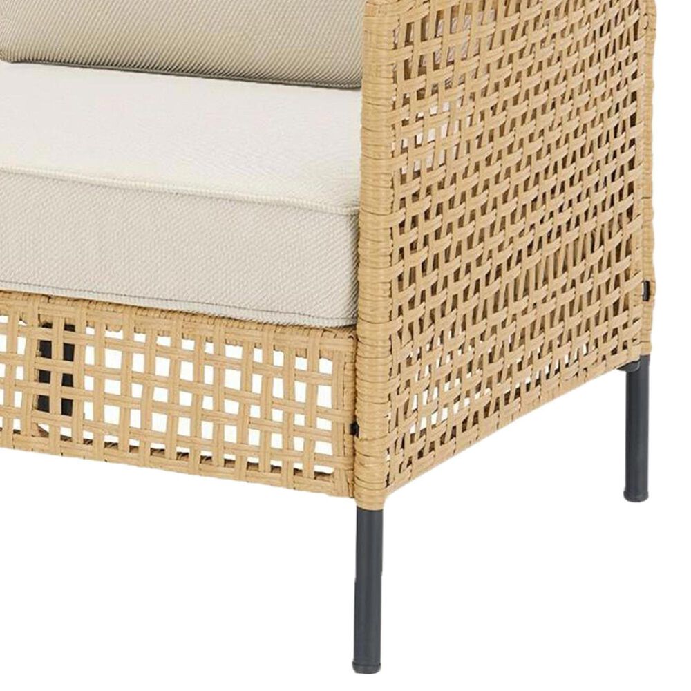 Sunwell Garden 5-Piece Patio Sectional Set with Coffee Table in Beige, , large