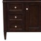 James Martin Vanities Brittany 30" Single Bathroom Vanity in Burnished Mahogany with 3 cm White Zeus Quartz Top and Rectangular Sink, , large