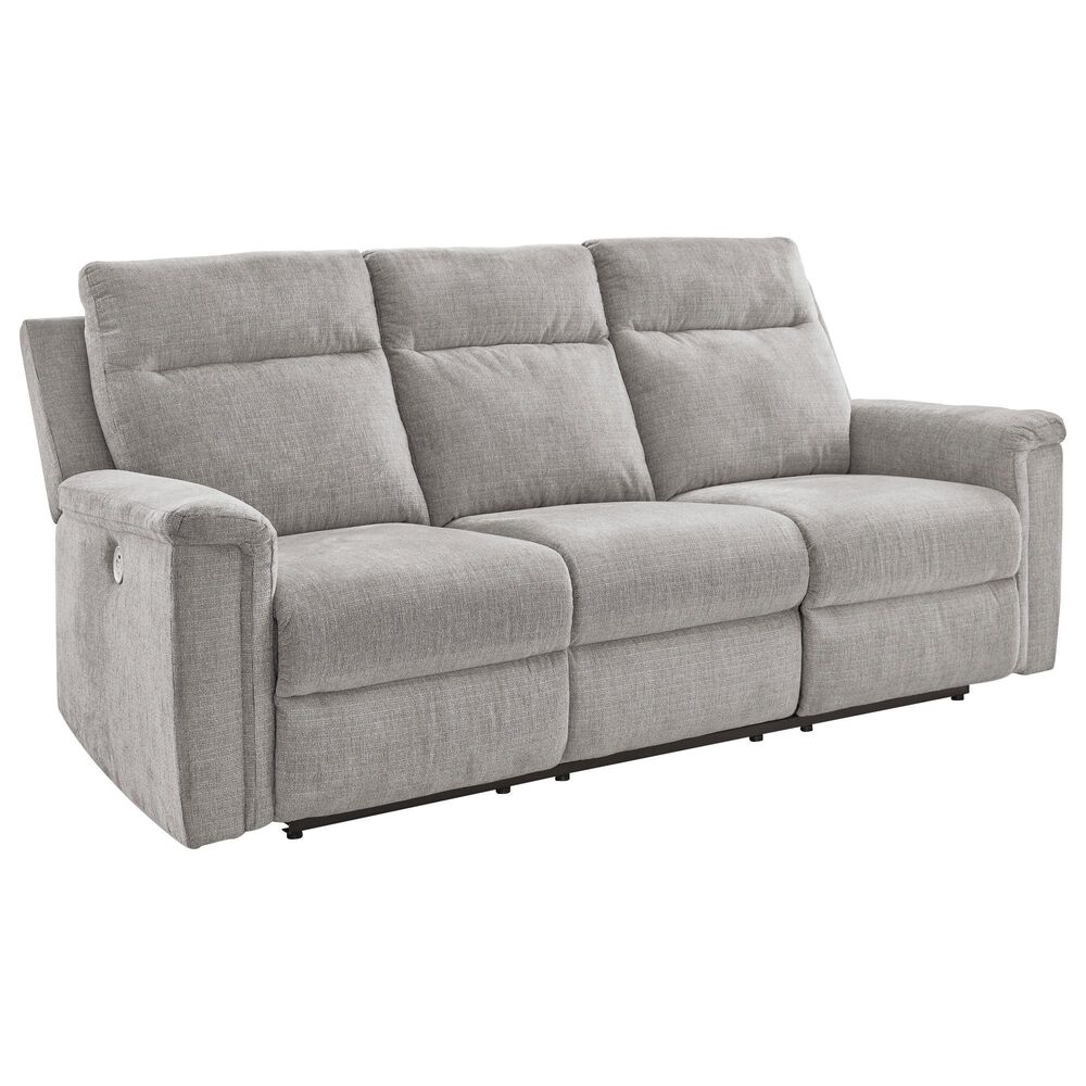 Ashley Barnsana Power Reclining Sofa in Ash, , large