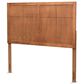 Baxton Studio Monroe King Panel Headboard in Ash Walnut, , large
