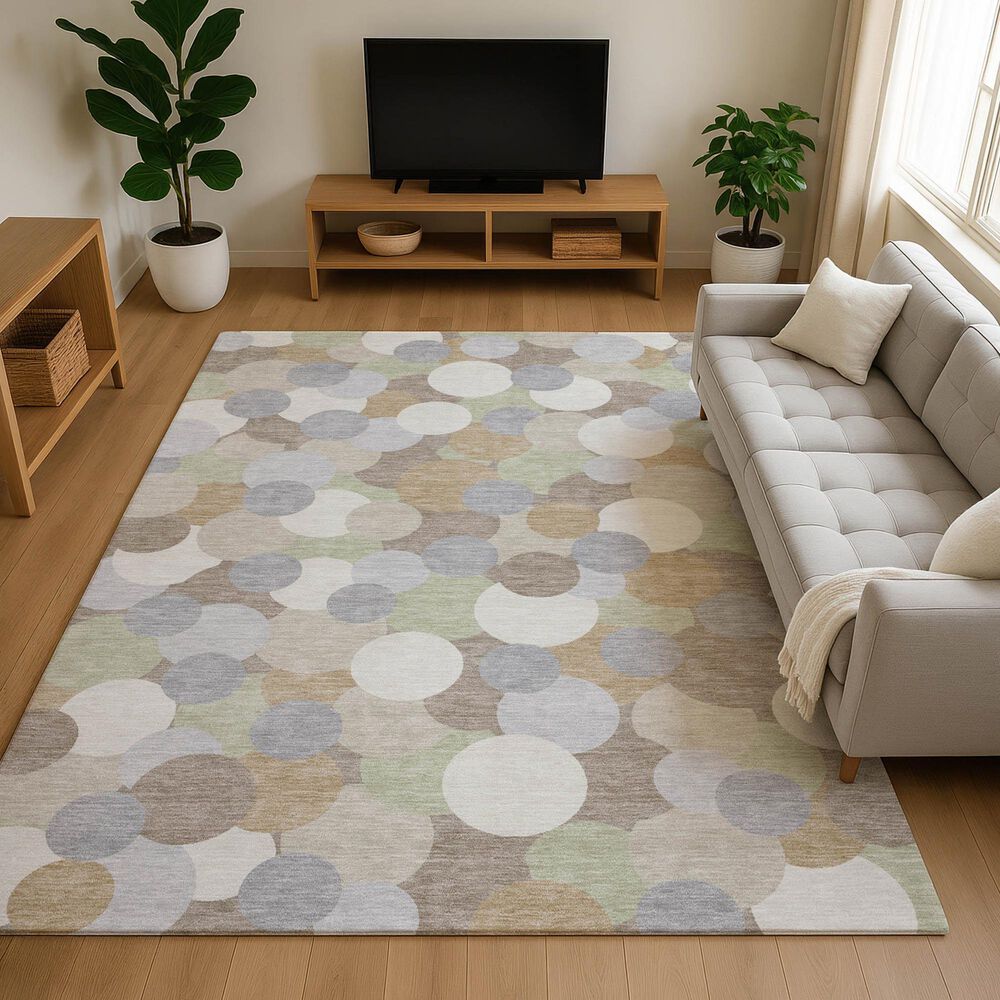 Dalyn Rug Company Kenner Khaki 9' x 12' Indoor/Outdoor Area Rug, , large