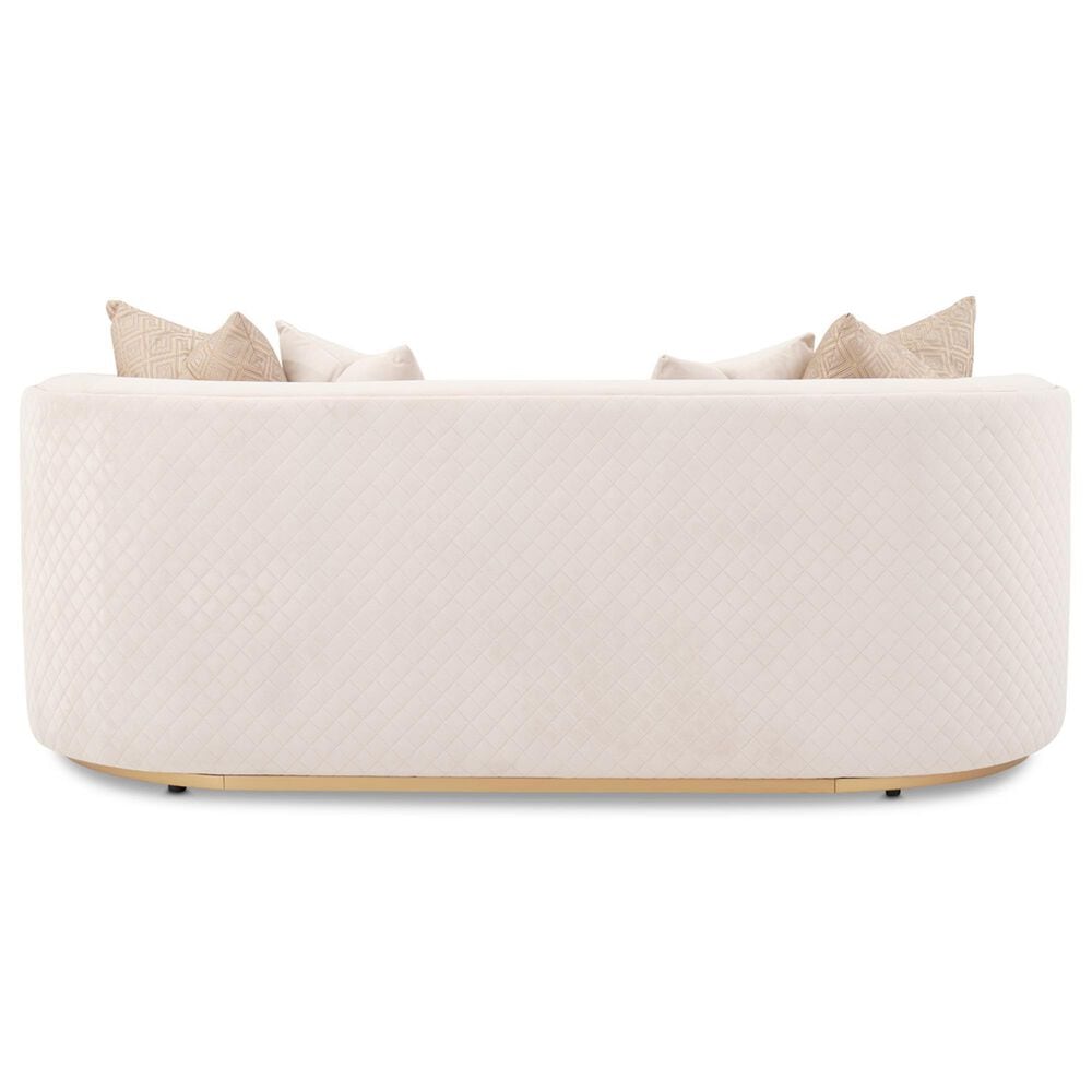 Vista Haus Ariana Stationary Loveseat in Beige Velvet, , large