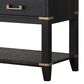 Lexora Home Norwalk 60" Double Bathroom Vanity in Black Oak with White Quartz Top and Rectangular Sinks, , large