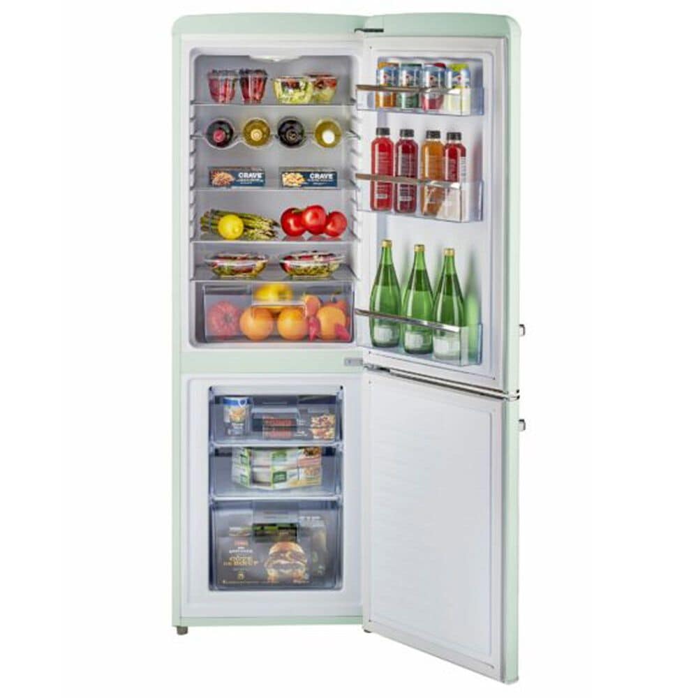 Unique Appliances Classic Retro 7 Cu. Ft. Bottom Freezer Refrigerator in Summer Mint Green, , large