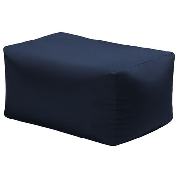 Jaxx Sacks Leon Patio Bean Bag Ottoman in Navy, , large