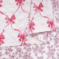 Peking Handicraft Abigail 3-Piece Bow Full/Queen Quilt Set in Pink and White, , large