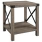 Walker Edison Barn Door Side Table in Grey Wash, , large