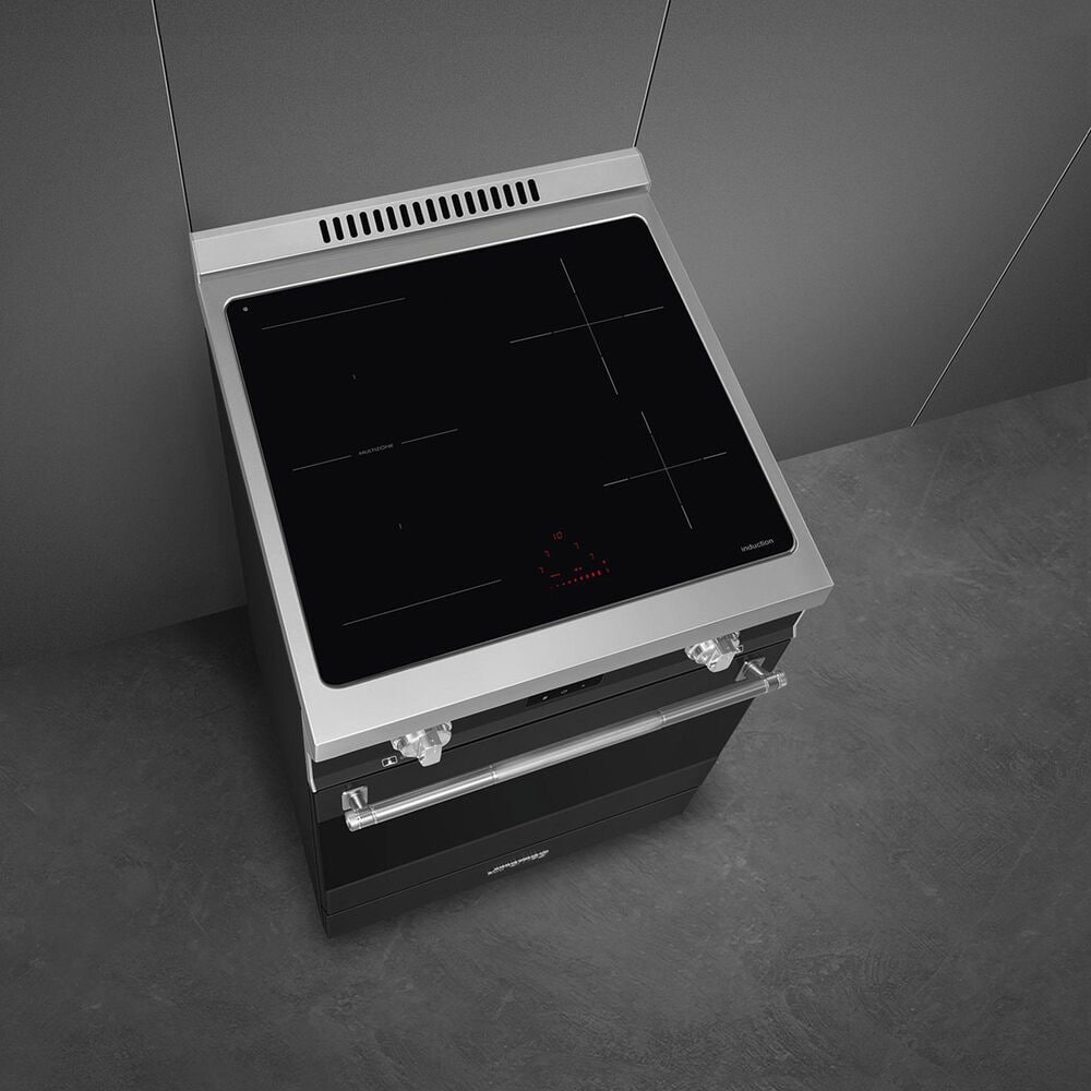 SMEG 2.79 Cu. Ft. Freestanding Electric Range in Matt Black, , large