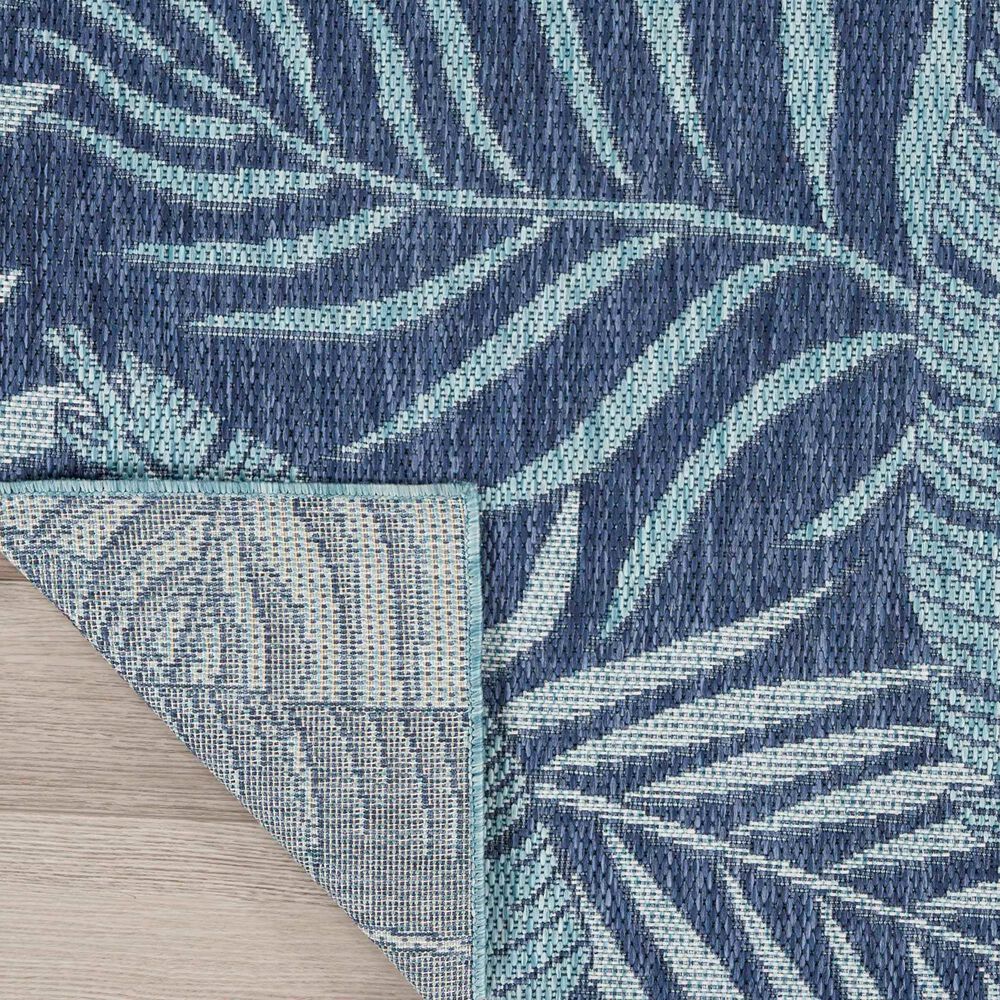 Nourison Garden Oasis GOA02 Navy 3&#39; x 5&#39; Indoor/Outdoor Area Rug, , large