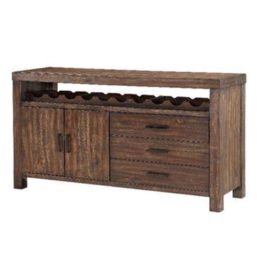 Frankfurt Furniture Rustic Sideboard in Brown Wire Brushed, , large