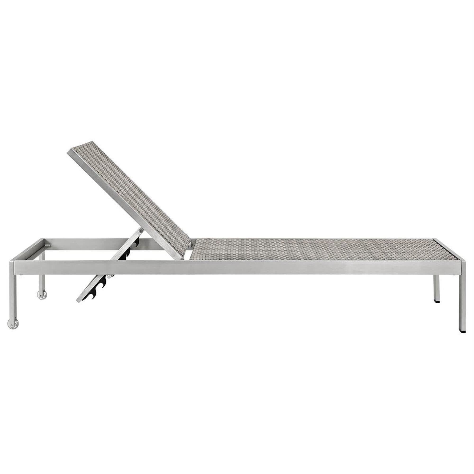 Modway shore outdoor sales patio aluminum chaise