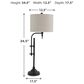 Ashley Anemoon Table Lamp in Black, , large