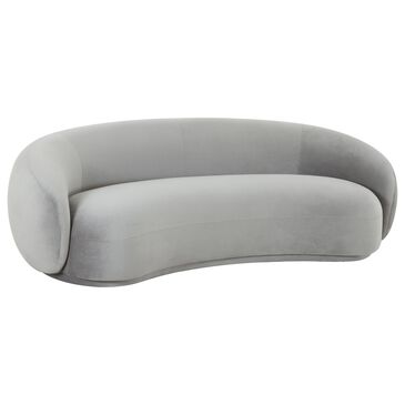 Tov Furniture Kendall Sofa in Light Grey Velvet, , large