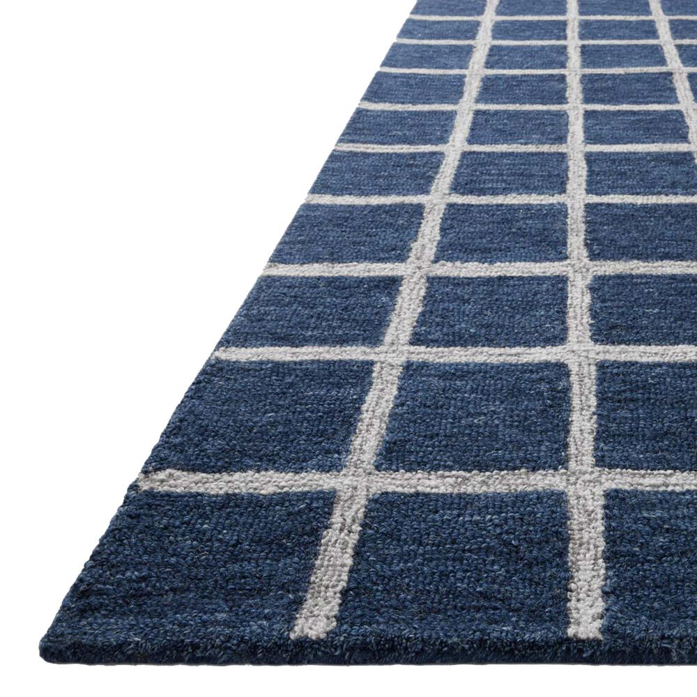 Chris Loves Julia x Loloi Polly 2&#39; x 5&#39; Navy and Silver Runner, , large