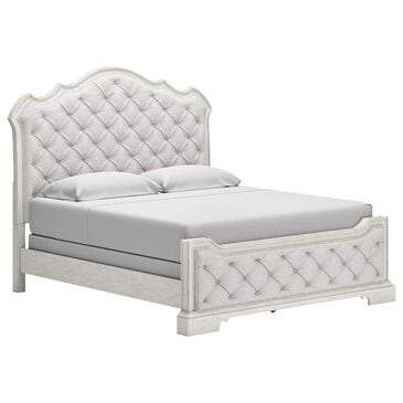 Millenium Arlendyne King Upholstered Bed in Antique White, , large