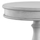 Golden Wave Furniture New Haven Round End Table in Oyster Shell, , large