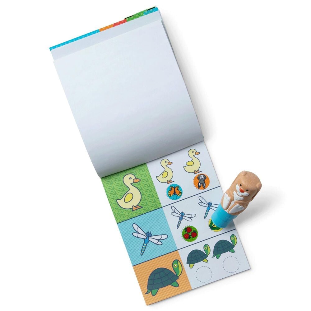 Melissa &amp; Doug Bunny 24-Page Activity Pad and Sticker Stamper in Multicolor, , large