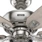 Hunter Rosner 52" Ceiling Fan with Lights in Brushed Nickel, , large