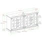 Walker Edison Abigail 58" TV Stand in Grey Wash, , large