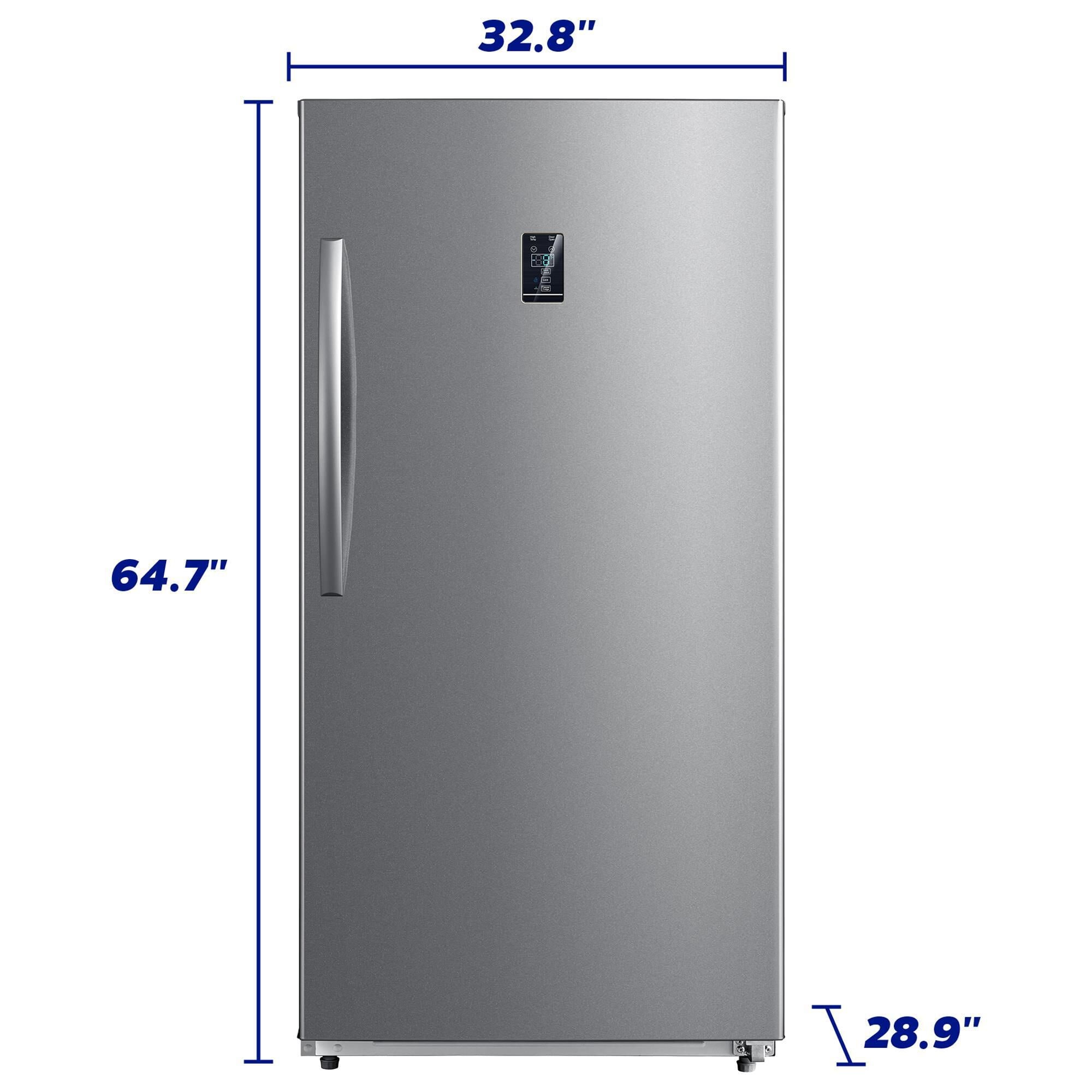 Element 17 Cu. Ft. Upright Convertible Freezer in Stainless Steel