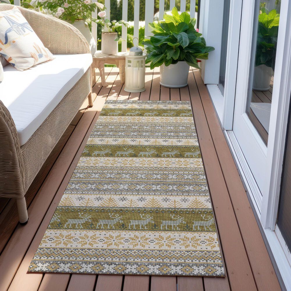 Dalyn Rug Company Wonderland WN26 2&#39;3&quot; x 7&#39;6&quot; Gray Indoor/Outdoor Runner, , large