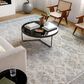 Surya Dresden DRE-2325 Medium Gray, Gray, White, Light Slate, Mustard and Rust 7"10" x 10"2" Area Rug, , large